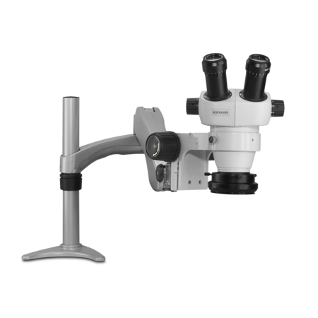 SCIENSCOPE ELZ Stereo Zoom Microscope And Polarized LED Light On Articulating Arm ELZ-PK3-R3